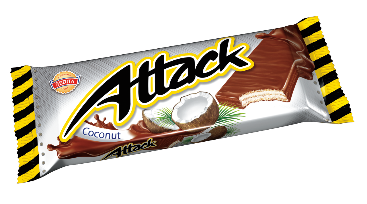 Figaro Attack Oplatka kokosová 48 x 30 g