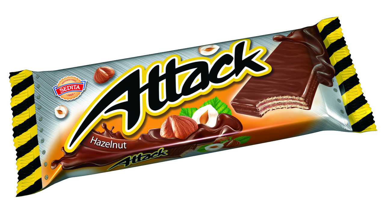 Figaro Attack Oplatka lískový oříšek 48 x 30 g