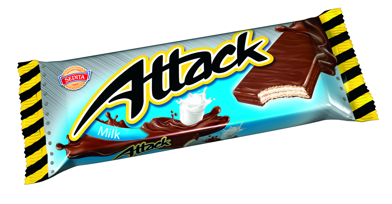 Figaro Attack Oplatka mléčná 48 x 30 g