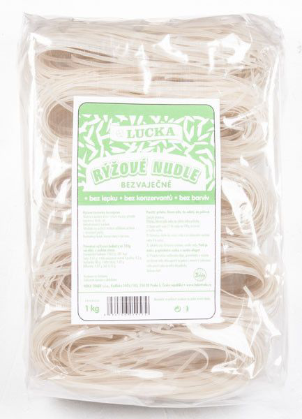 LUCKA Nudle rýžové bezlepkové 3 mm 1 kg