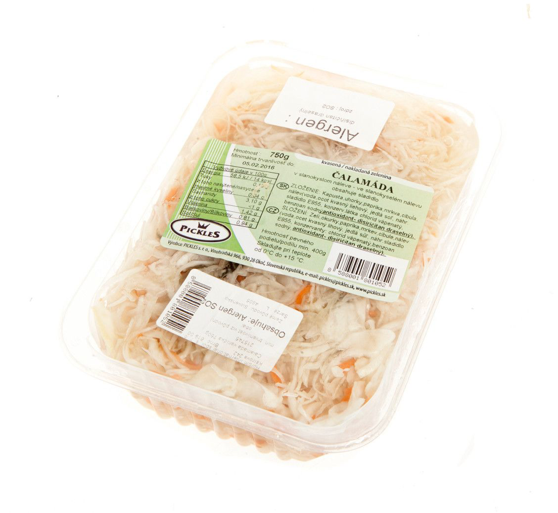 Čalamáda pikantní chlaz. 750 g vanička