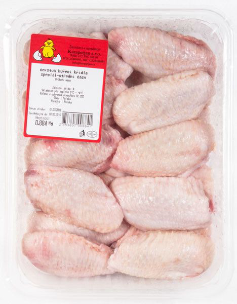 Kuřecí křídlo speciál střední část chlaz. váž. cca 1 kg
