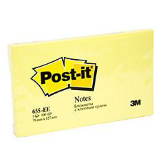 SIGMA bloček 125 x 75 mm žlutý 6 ks