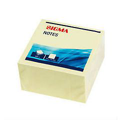 SIGMA Bloček 75 x 75 mm žlutý 6 ks