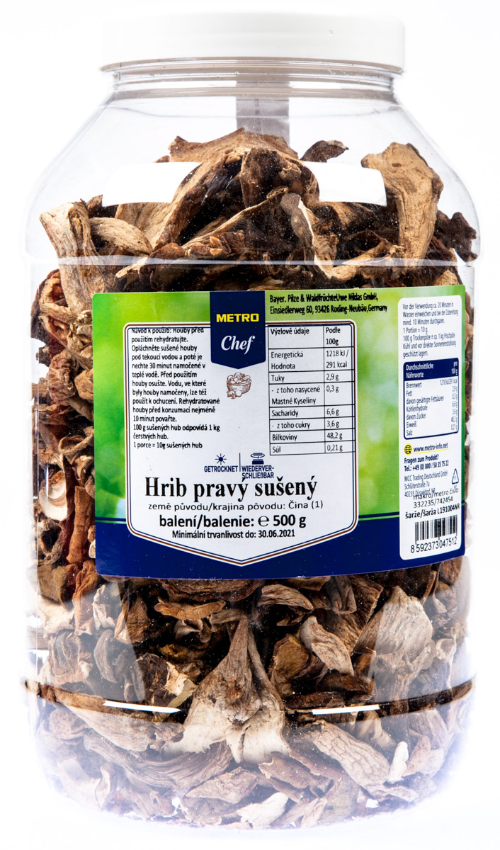 METRO Chef Hřiby sušené 500 g vanička