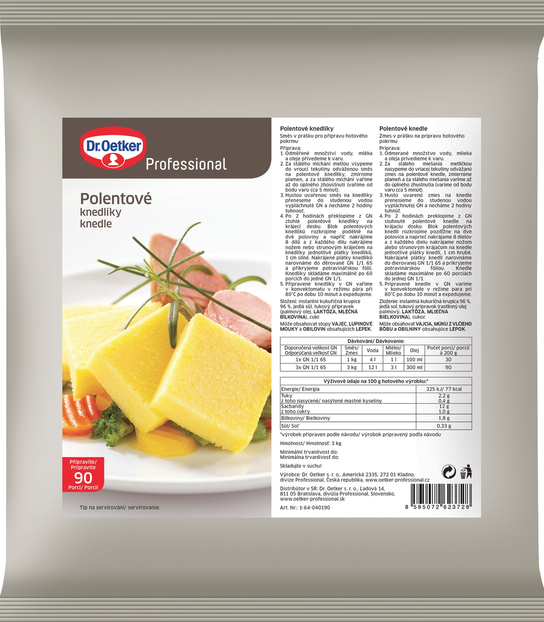 Dr. Oetker Knedlíky polentové 3 kg