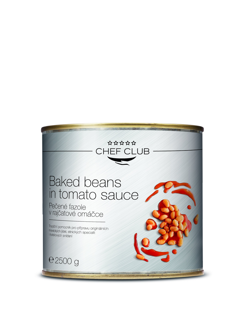 CHEF Fazole v tomatě 2,5 kg
