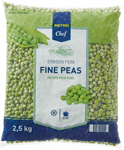 METRO Chef Hrášek velmi jemný mraž. 2,5 kg