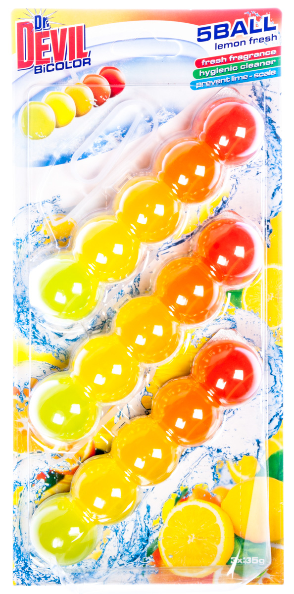Dr. DEVIL 5Ball WC Lemom Fresh 3 x 35 g