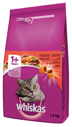 whiskas Hovězí maso pro kočky 1,4 kg