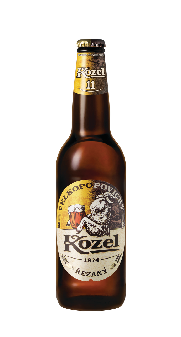 VELKOPOPOVICKÝ Kozel Pivo 11° řezané 20 x 500 ml vratná láhev