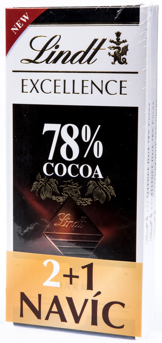 Lindt Excellence čokoláda hořká 78% 3 x 100 g
