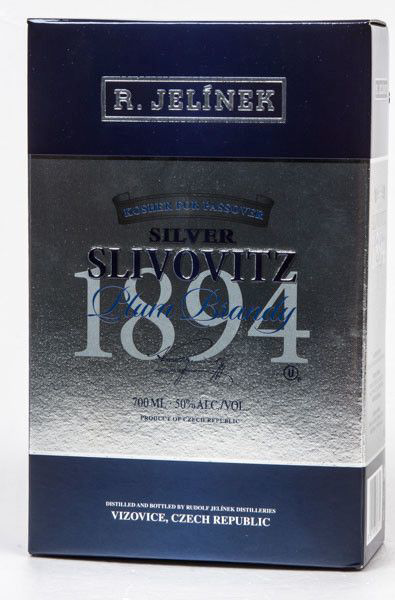 R. JELÍNEK Slivovitz Kosher Silver budík 50% 700 ml