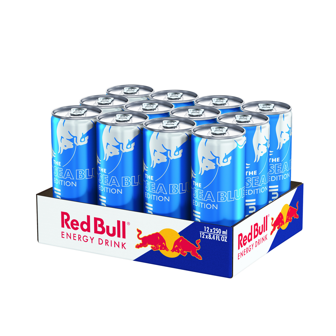 Red Bull Sea Blue Edition energetický nápoj 12 x 250 ml plech