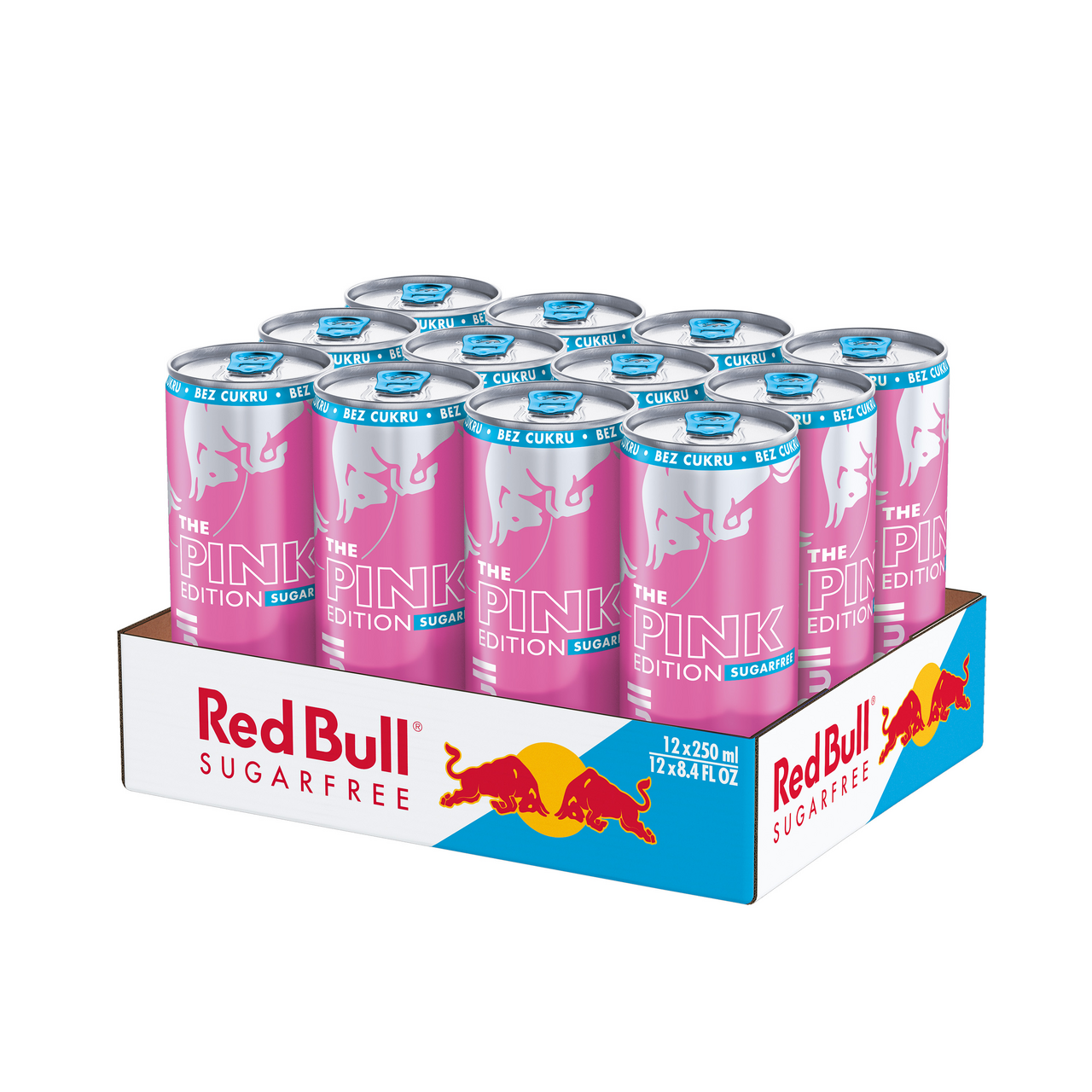 Red Bull Pink Sugarfree energetický nápoj 12 x 250 ml plech
