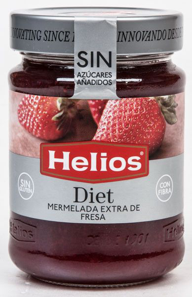 Helios Pomazánka jahodová bez přidaného cukru 280 g