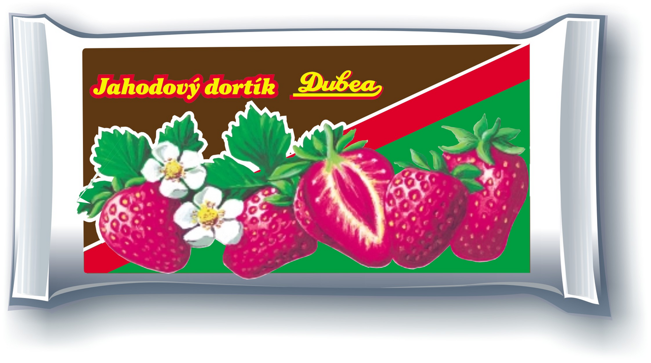 Dubea Perník medový jahodový dortík 18 x 60 g
