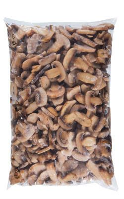 Žampiony plátky mraž. 2,5 kg