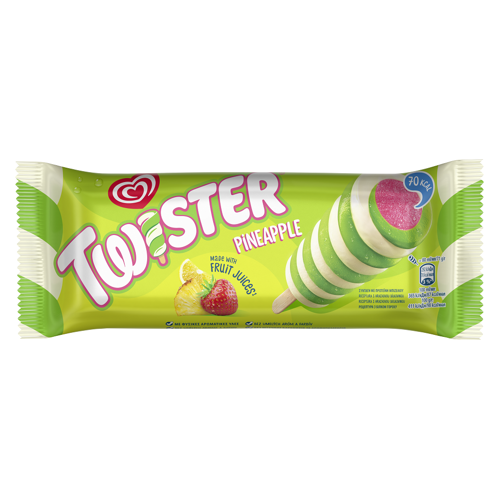 TWISTER Green Ananas mraž. 35 x 80 ml