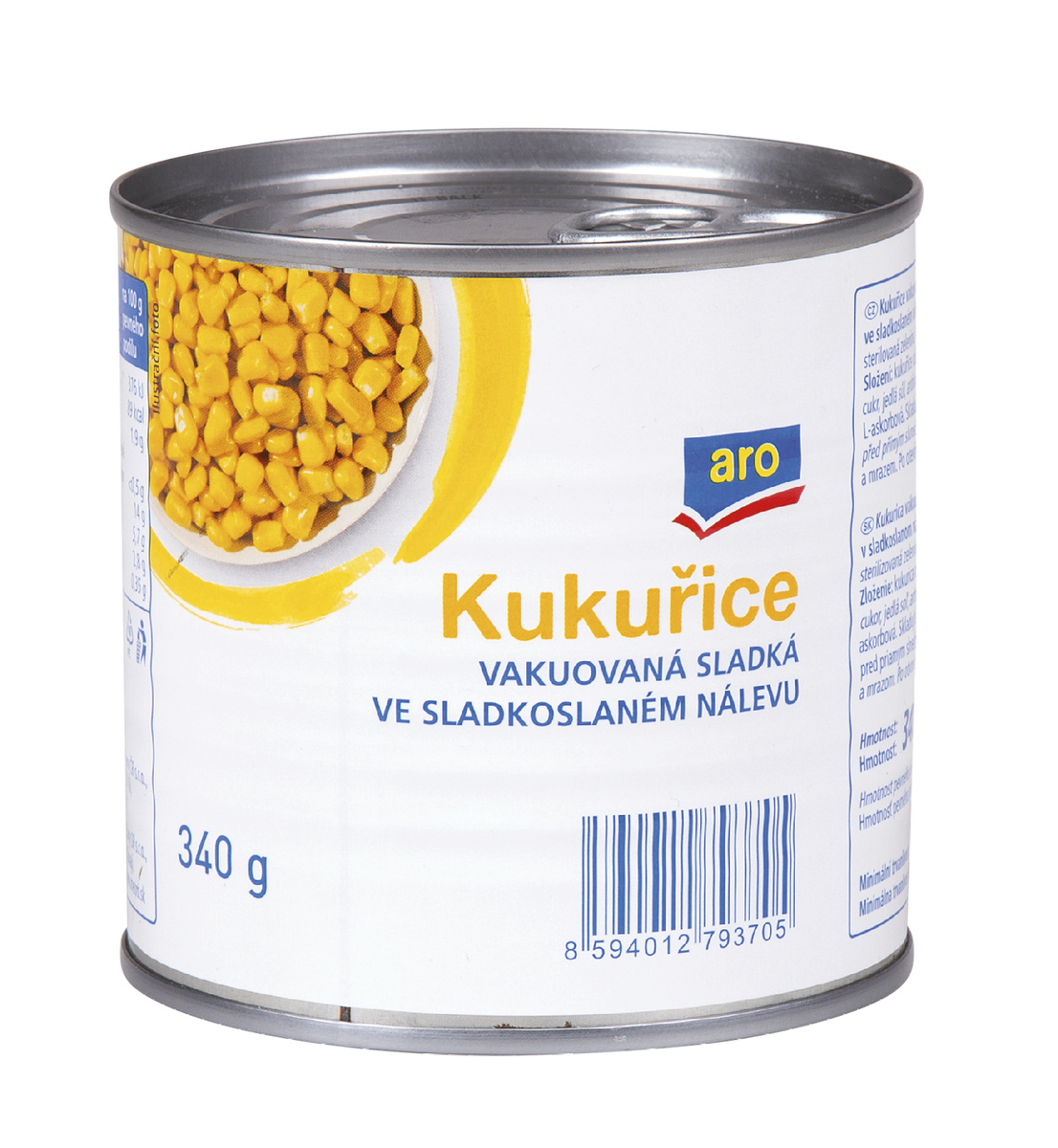 aro Kukuřice ve sladkoslaném nálevu 6 x 340 g