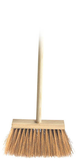 Koště s násadou 120 cm dřevo 1 ks