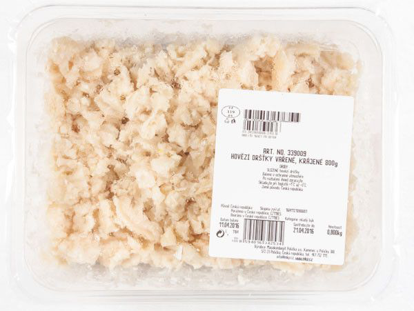 Hovězí dršťky vařené krájené chlaz. 800 g