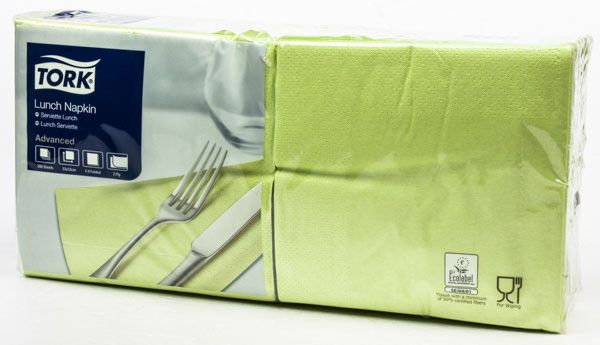 TORK Ubrousky 33 x 33 cm 2vrstvé limetka 200 ks