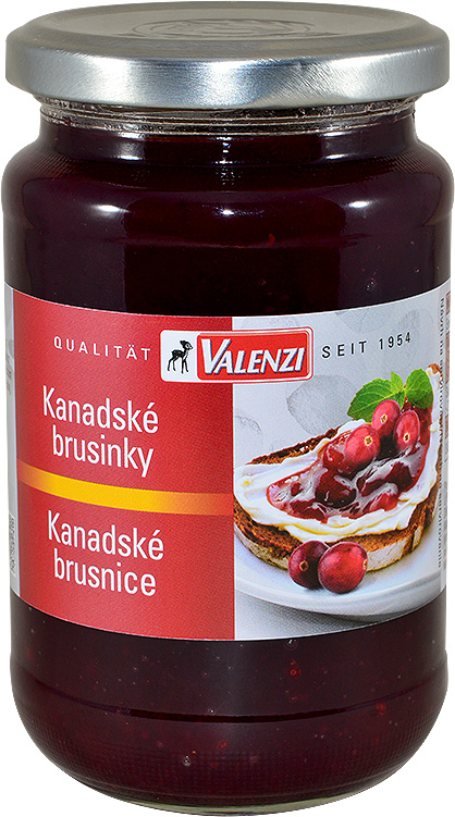 VALENZI Brusinky kanadské 2 x 390 g
