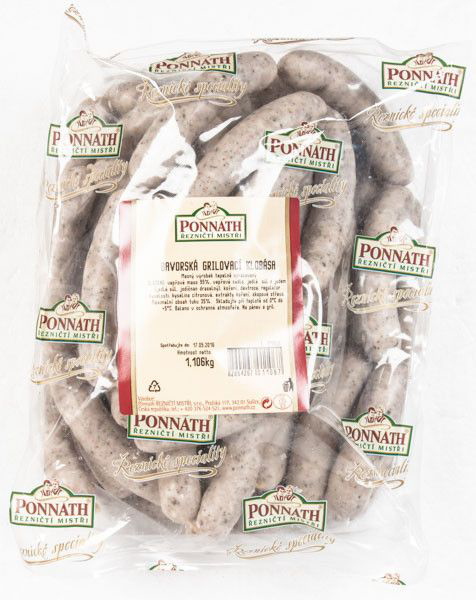 PONNATH Bavorská grilovací klobása chlaz. váž. cca 1 kg