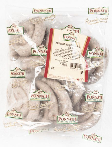 PONNATH Bavorská grilovací klobása šnek chlaz. váž. cca 1 kg