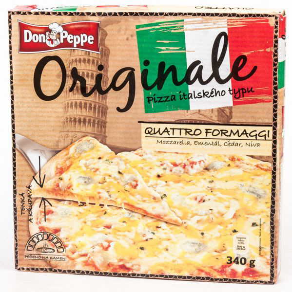 DON PEPPE Pizza Quattro Formaggi mraž. 340 g