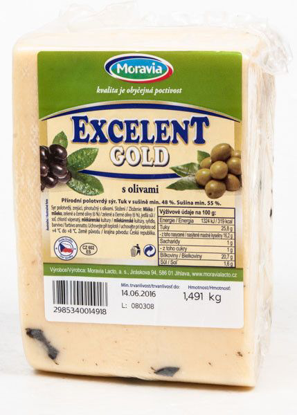 EXCELENT Sýr olivy chlaz. váž. cca 1,5 kg