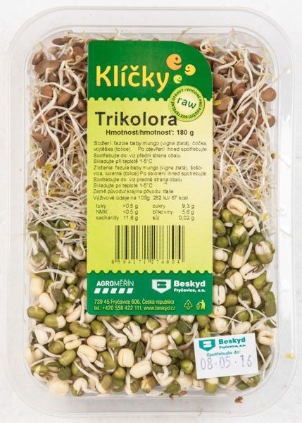 Klíčky směs trikolora chlaz. 180g