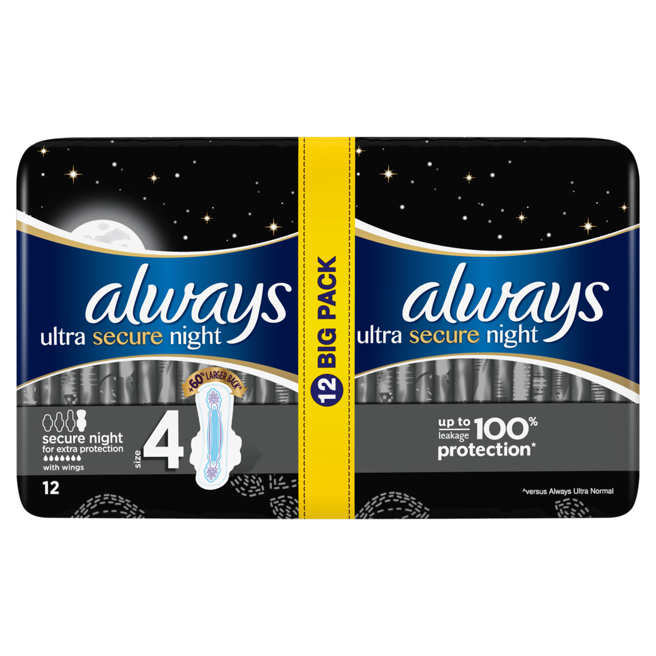 always Ultra Extra Night dámské vložky 12 ks