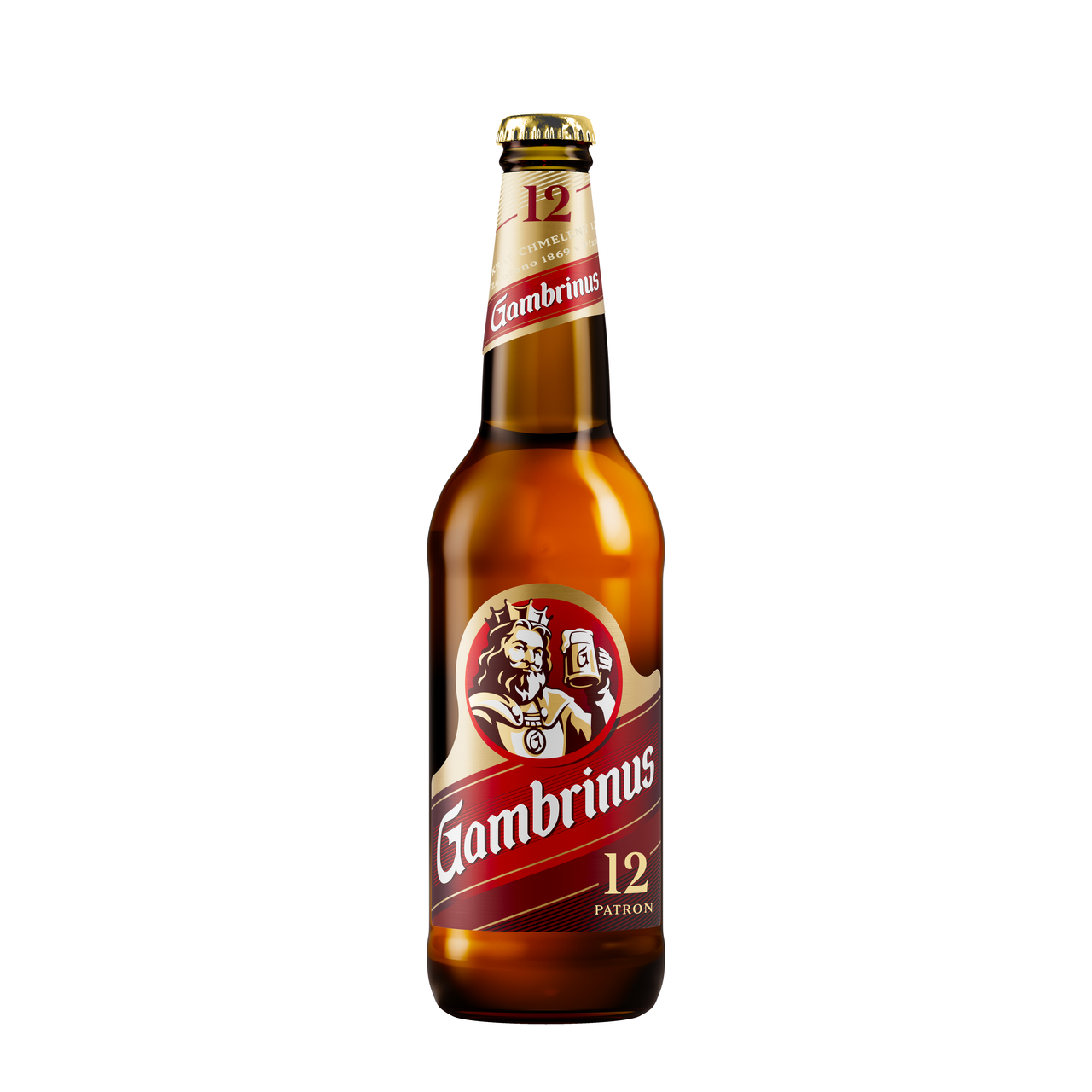 Gambrinus Patron 12 pivo 20 x 500 ml vratná láhev