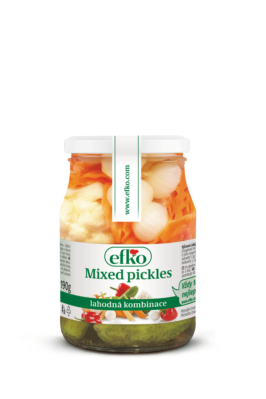 efko Mixed Pickles zelenina 6 x 370 ml