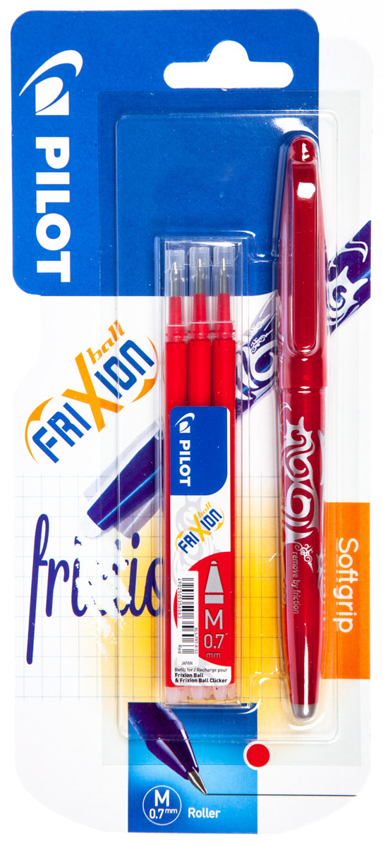 PILOT Pero Frixion Ball 0,7 mm červené + náplň 3 ks