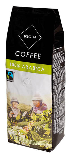 RIOBA Fair Trade 100% Arabica káva zrno 1 kg 