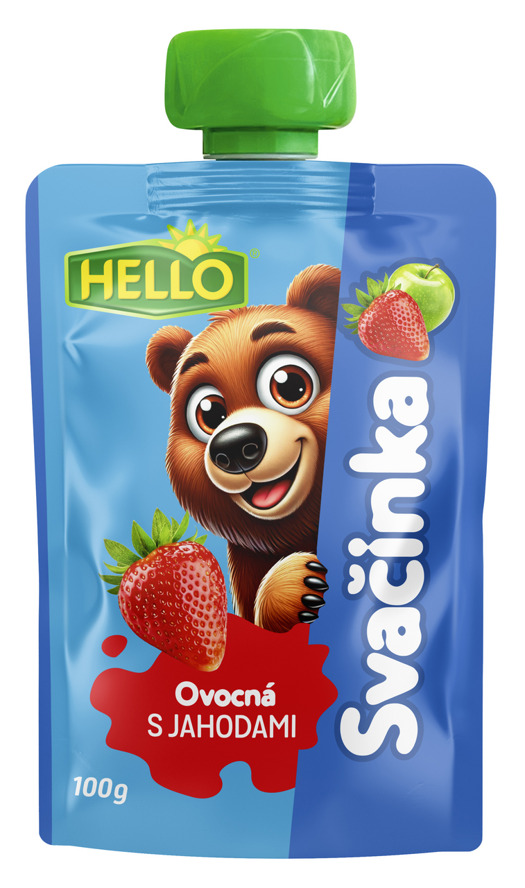 HELLO Ovocná kapsa jahoda 12 x 100 g