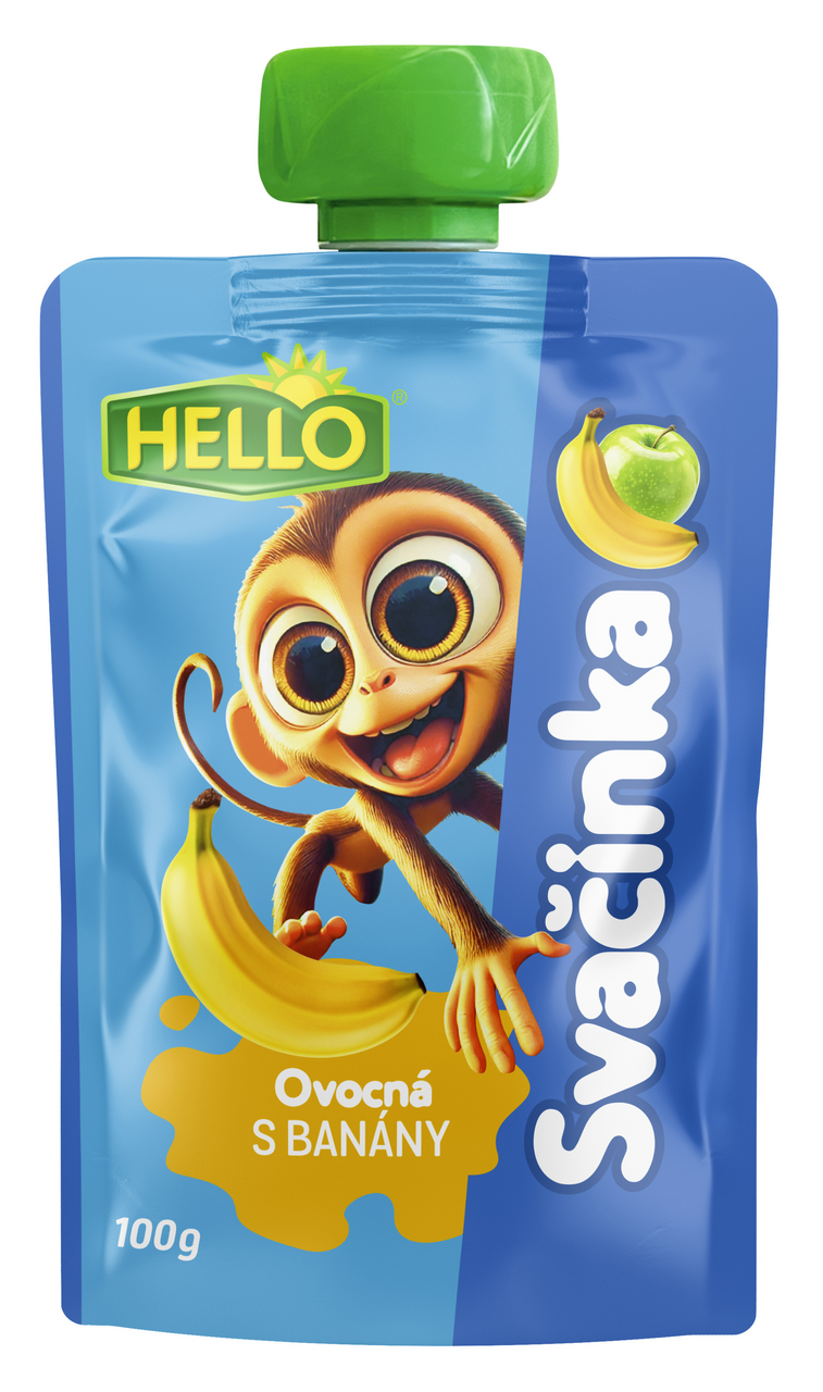 HELLO Ovocná kapsa banán 12 x 100 g