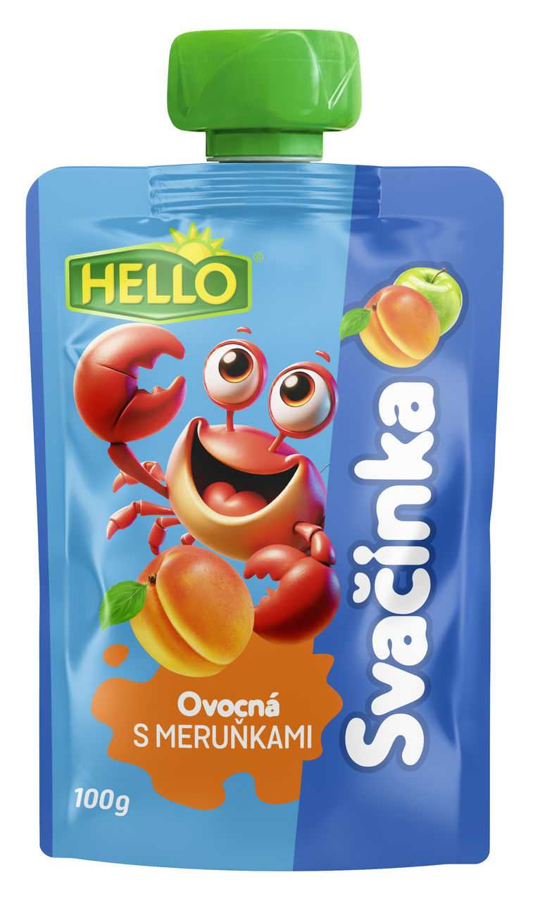 HELLO Ovocná kapsa meruňka 12 x 100 g