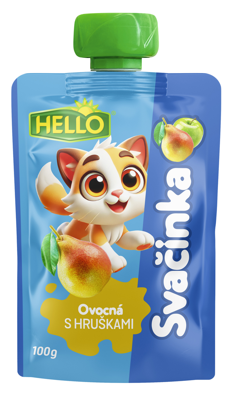 HELLO Ovocná kapsa hruška 12 x 100 g