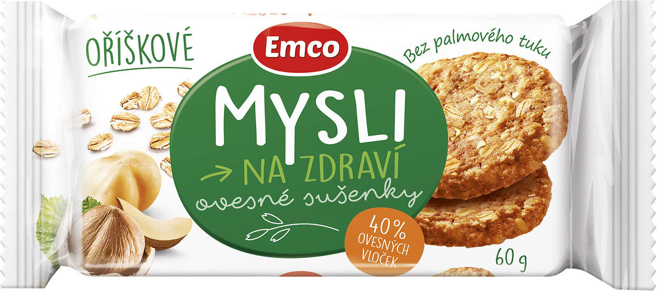Emco Sušenky oříškové 24 x 60 g