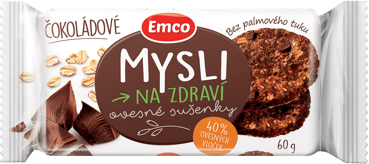 Emco Sušenky čokoládové 24 x 60 g