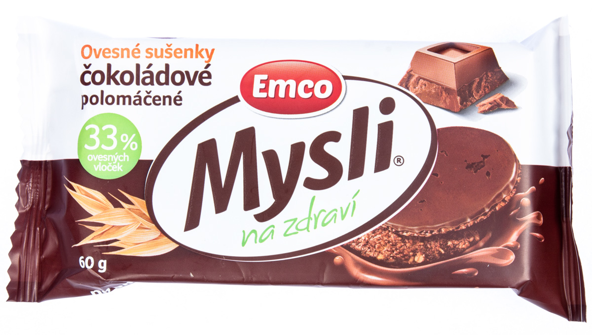 Emco Sušenky polomáčené čokoládové 24 x 60 g