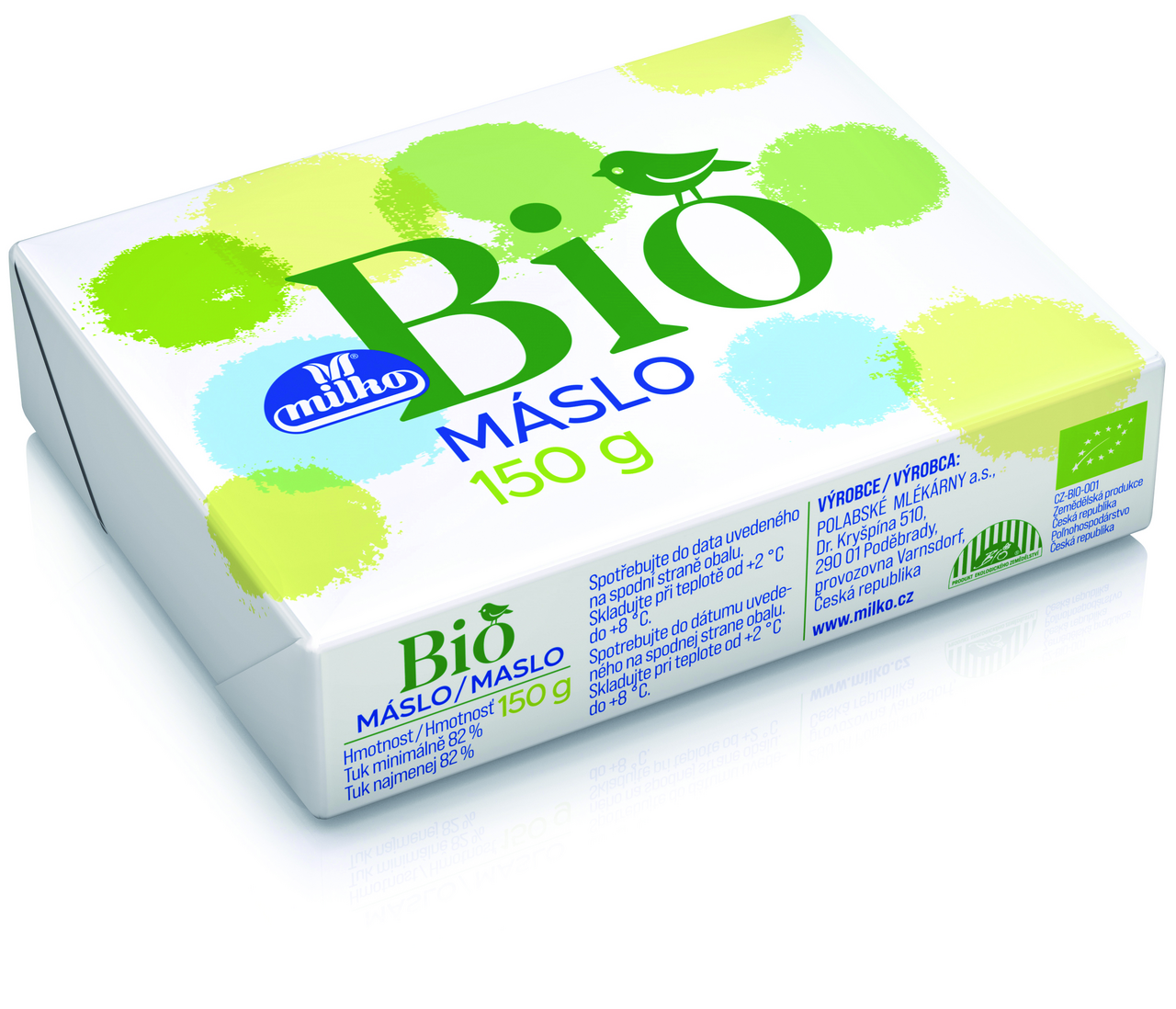 milko Máslo 82 % BIO chlaz. 150 g