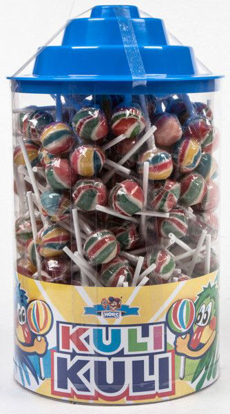 HORS Lízátko Kuli kuli kulaté 230 x 8 g dóza