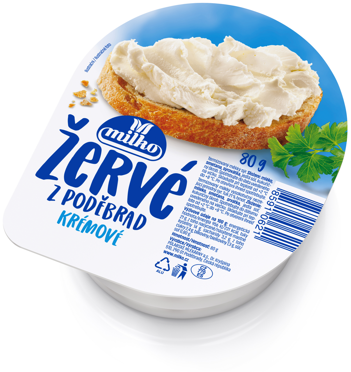 milko Žervé krémové chlaz. 2 x 80 g