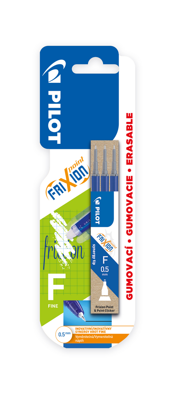 PILOT Point Frixion Náplň 0,5 mm modrá 3 ks