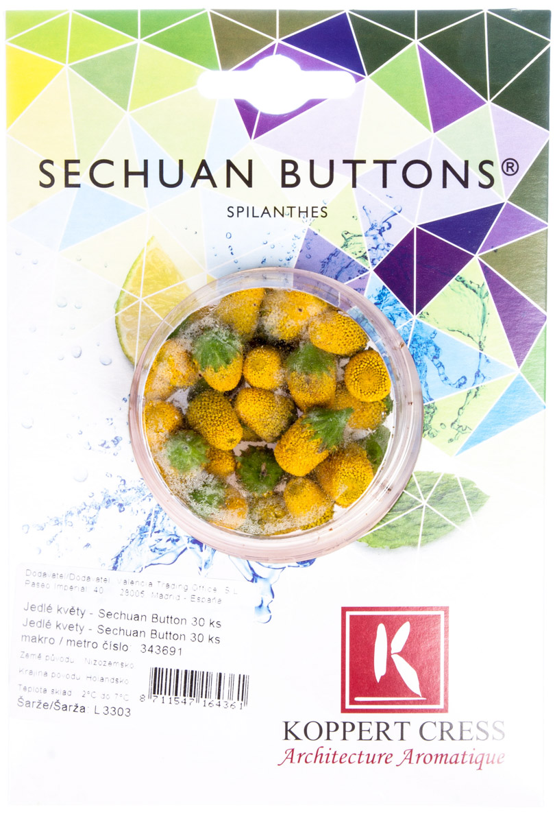 Jedlé květy Sechuan Button čerstvé 30 ks